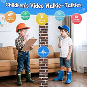 Kids Video Walkie Talkies 2-Pack | Rechargeable Handheld Video Intercom for Indoor & Outdoor Play
