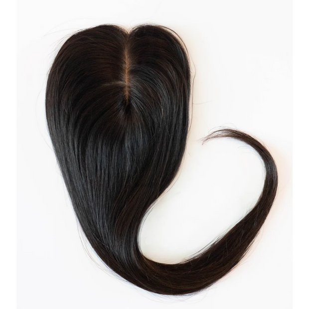 Real Human Hair Silk Base Hair Topper with Clip – Natural, Luxurious, Effortless Confidence