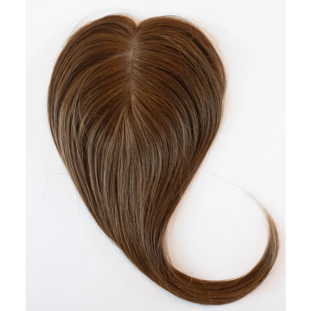 Real Human Hair Silk Base Hair Topper with Clip – Natural, Luxurious, Effortless Confidence