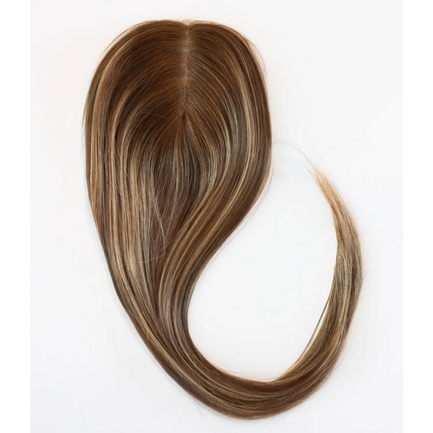 Real Human Hair Silk Base Hair Topper with Clip – Natural, Luxurious, Effortless Confidence