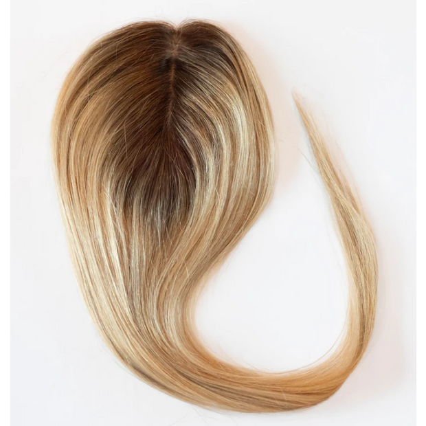 Real Human Hair Silk Base Hair Topper with Clip – Natural, Luxurious, Effortless Confidence