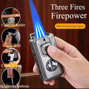 5-in-1 Butane Torch Lighter – Multi-Functional Gift for Men